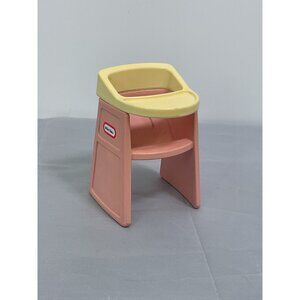 Vintage Little Tikes Pink & Yellow Dollhouse High Chair